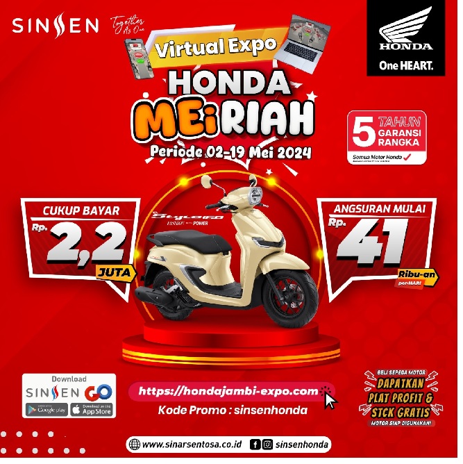 Dapatkan Promo Menarik Hanya di Virtual Expo Honda Meiriah 