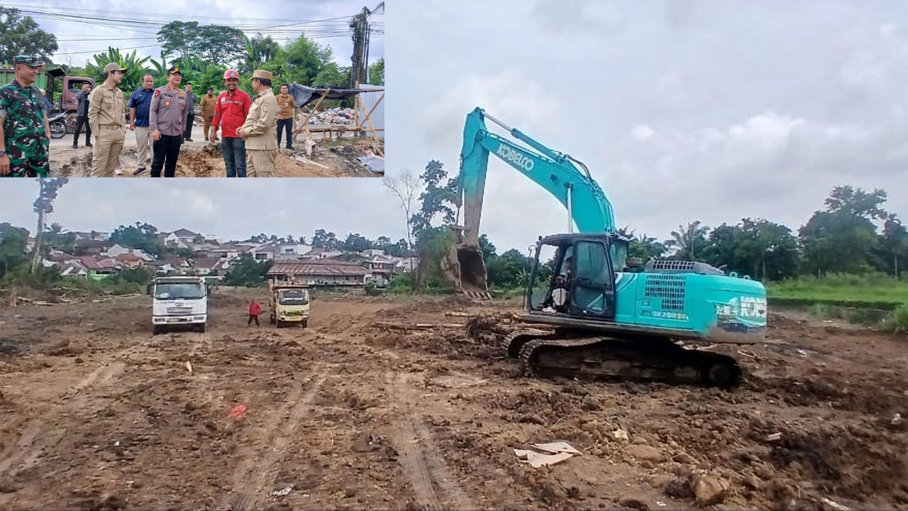 Kolam Retensi Terbesar Kota Jambi Mulai Land Clearing, Di sini Lokasinya 