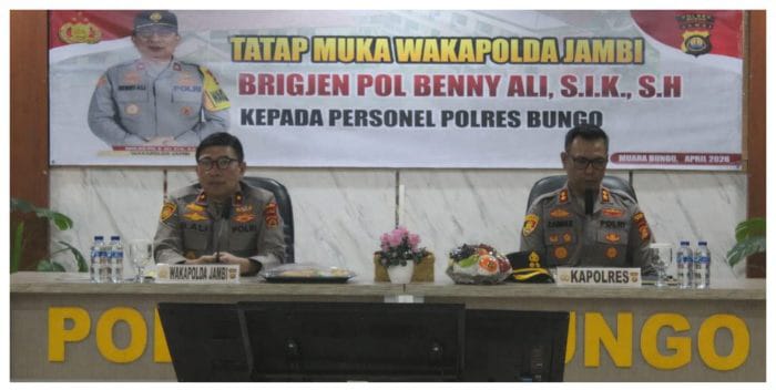 Wakapolda Jambi Tekankan Profesionalisme Anggota Polres Bungo