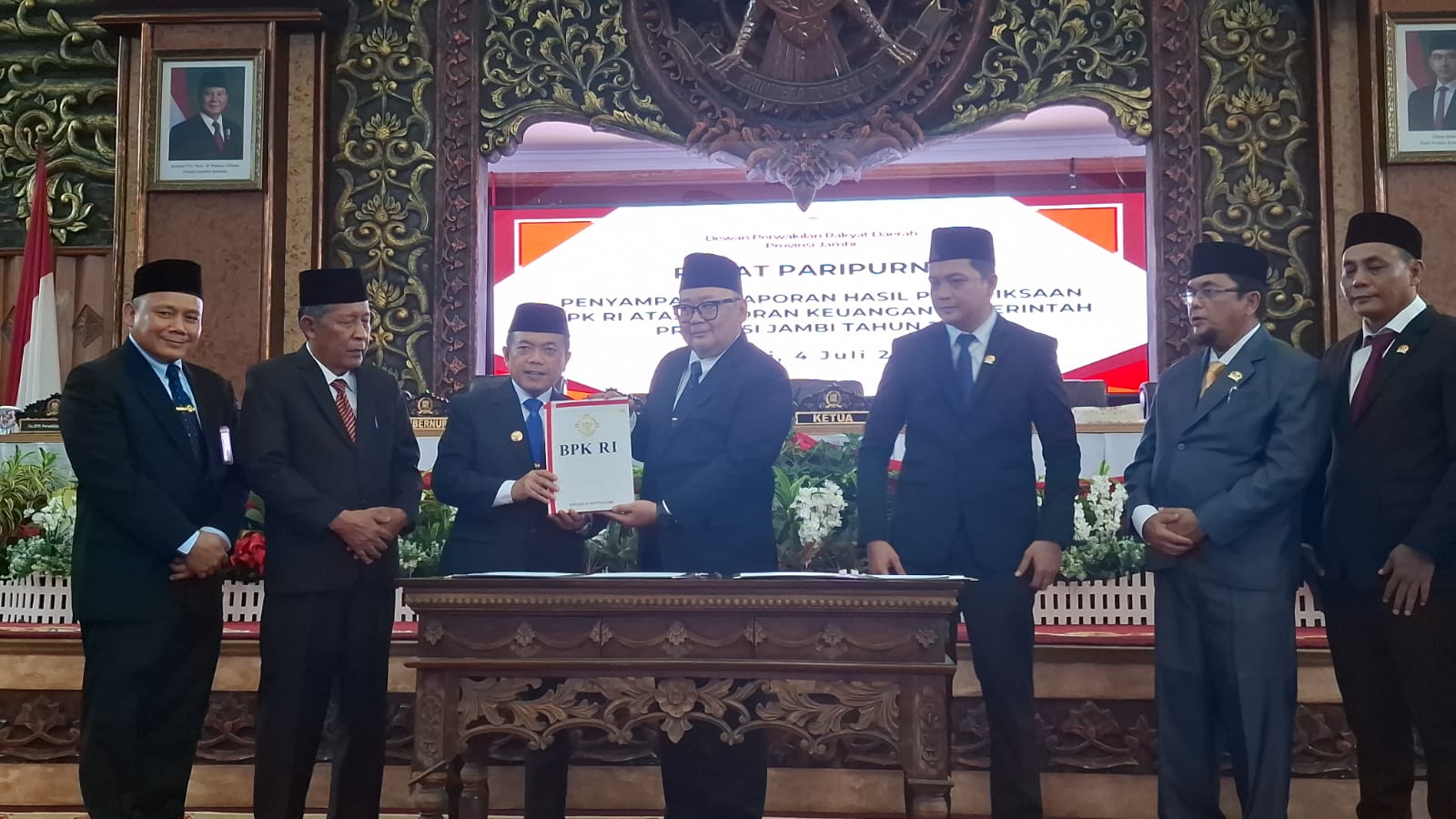 Pemprov Jambi Raih Opini WTP BPK RI Tahun 2024, Jadi yang Ke-13 Kali Secara Berturut-Turut 