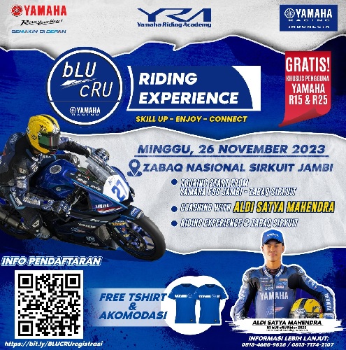 Ayo Ikuti Blu Cru Riding Experience Khusus Untuk Pengguna Yamaha R15 & R25 di Jambi 