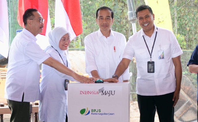 Presiden Ground Breaking Kantor BPJS Ketenagakerjaan di IKN