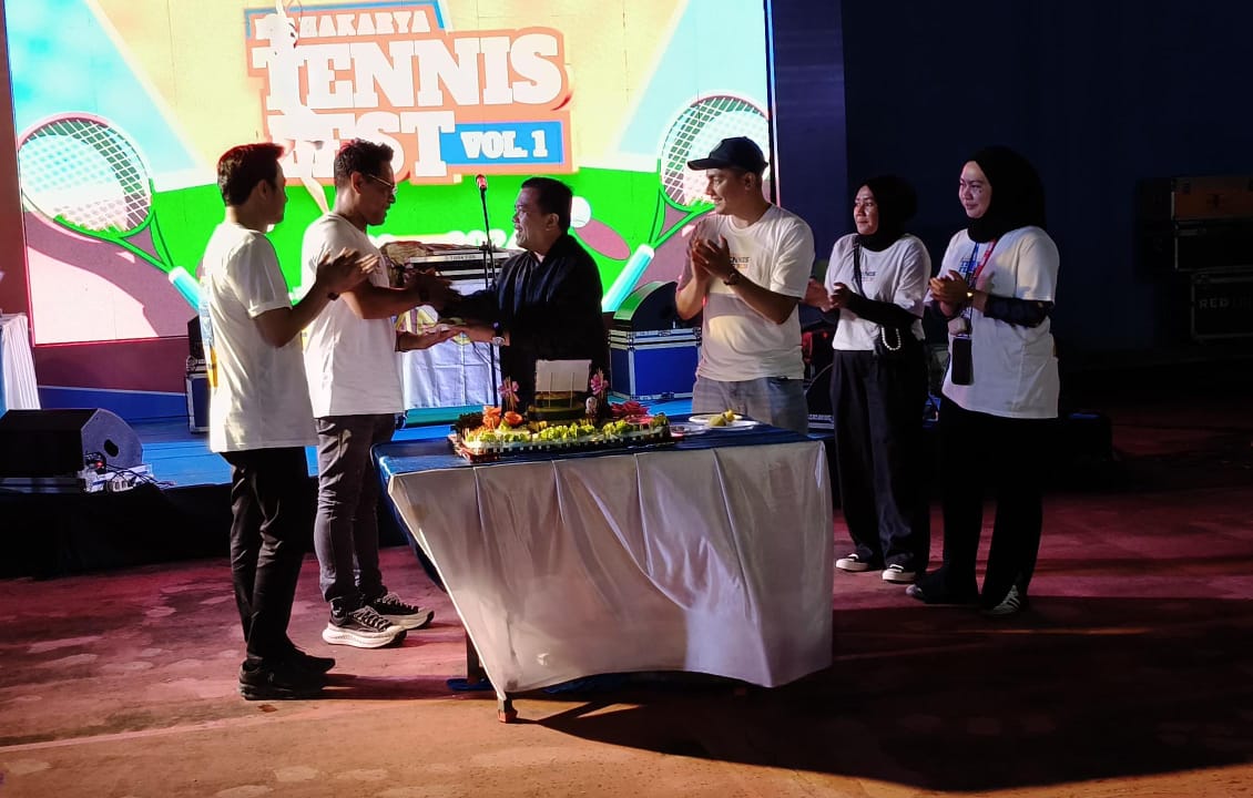 Antusiasnya Malam Puncak Mahakarya Tennis Fest Vol.1,  Al Haris Puji Cecep dan Revki