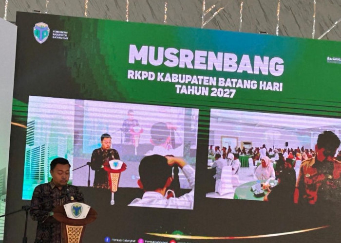  Ketua DPRD Batang Hari Rahmad Hasrofi Hadiri Musrenbang RKPD Kabupaten Batang Hari Tahun 2027
