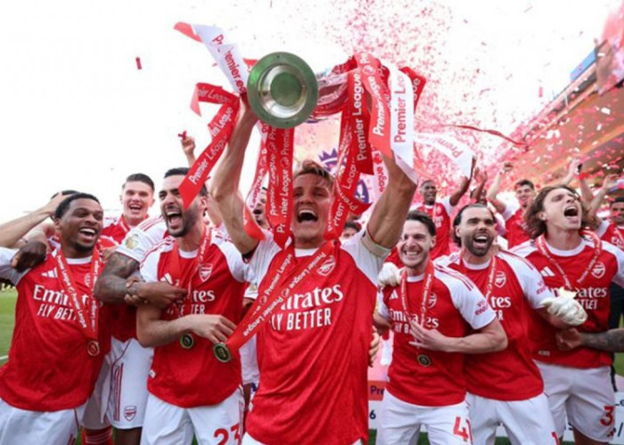 Raih 85 Poin, Arsenal Juara Liga Inggris, Manchester City Peringkat Kedua
