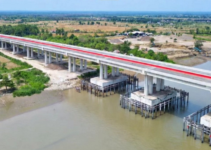 Membentang 1.684 Meter, Jembatan Musi V Jadi Struktur Vital Tol Palembang-Betung