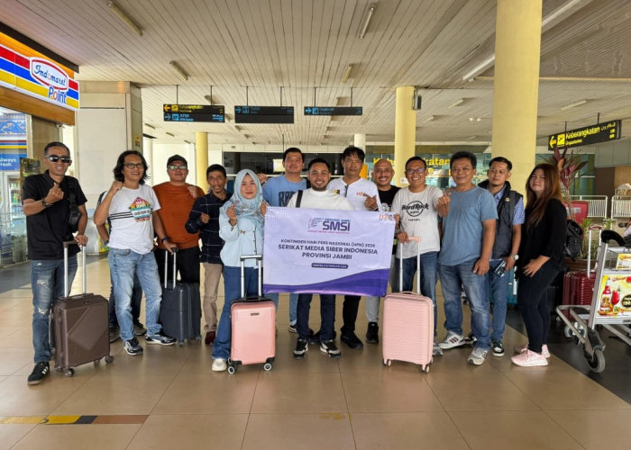 Kontingen SMSI Provinsi Jambi Berangkat Ikuti Rangkaian Hari Pers Nasional 2026 Banten