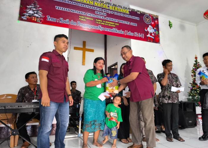 Lapas Sarolangun Gelar Perayaan Natal, Berharap Beri Dampak Positif