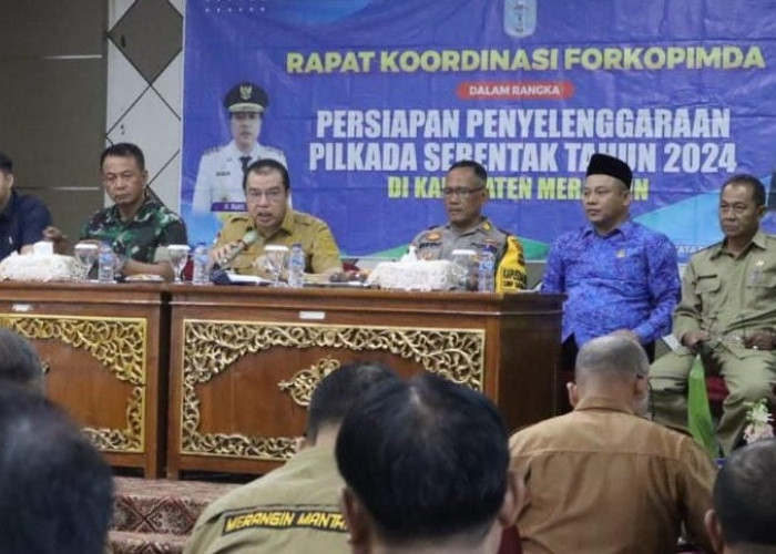 H Mukti Minta Tingkatkan Partisipasi Masyarakat, Pemkab Merangin Gelar Rapat Persiapan Pilkada Serentak 2024