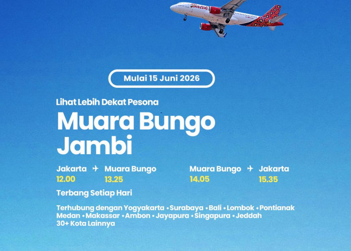 Batik Air Buka Rute Langsung Jakarta Soekarno Hatta – Muara Bungo dan Terkoneksi 30+ Kota, Cek Jadwalnya