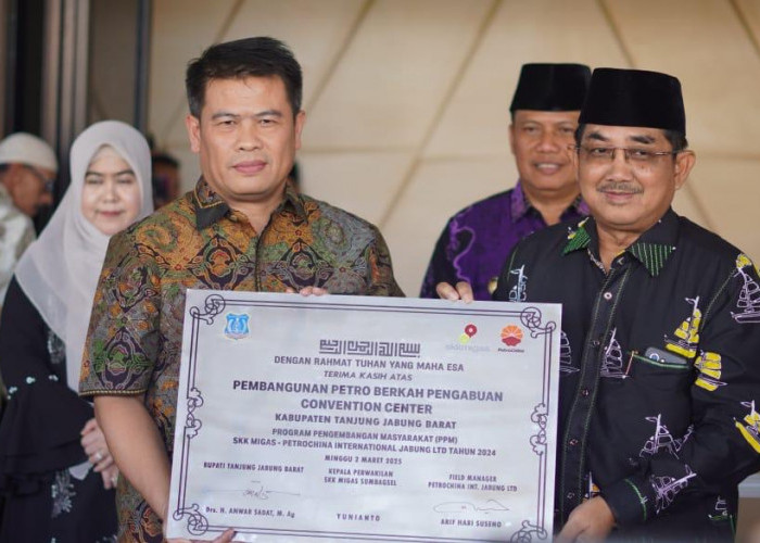 Resmikan Gedung Petro Berkah Pengabuan Convention Center, Bupati Tanjabbar Apresiasi Ke SKK Migas-PetroChina 