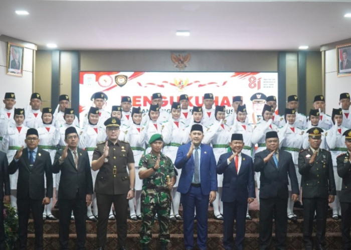 31 Anggota Paskibraka Kabupaten Merangin Resmi Dikukuhkan Bupati M Syukur, Ini Nama dan Asal Sekolahnya