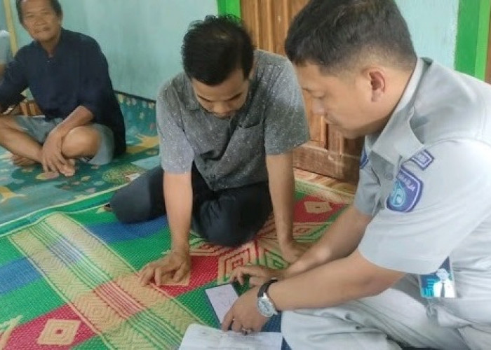 Jasa Raharja Jambi Jemput Bola Untuk Serahkan Santunan Meninggal Dunia Akibat Laka Lantas di Sekernan