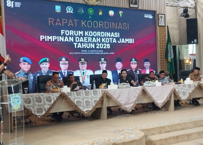 Forkopimda Kota Jambi Perkuat Kesiapsiagaan Hadapi Geng Motor, Karhutla dan Krisis Air