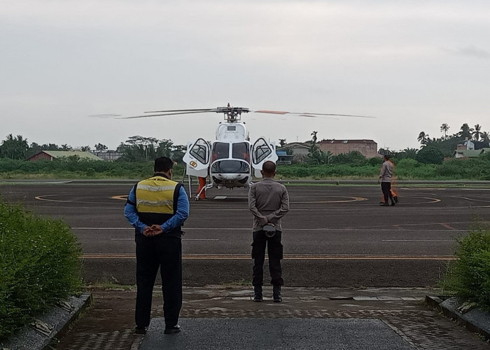 Satu helikopter Bantuan dari Polda Sumsel Berangkat ke Lokasi Helikopter Mendarat Darurat