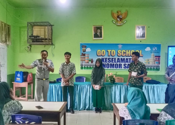 Jasa Raharja Cabang Muara Bungo Adakan Sosialisasi di SMA Negeri 2