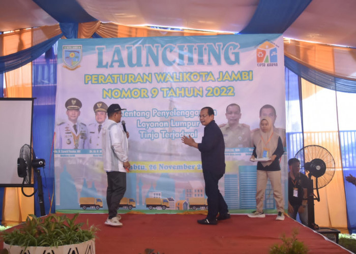 Pemkot Jambi Launching Perwal Lumpur Tinja Terjadwal, Luncurkan Aplikasi Si Praktis 