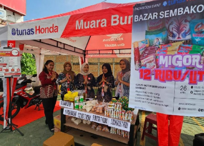 Tunas Honda Bungo Showroom Event Hadirkan Bazzar Sembako Murah dan Promo Servis