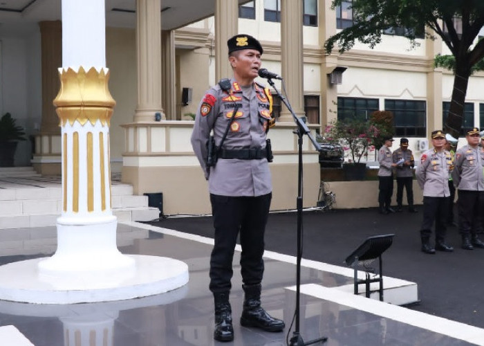 Polda Jambi Gelar Apel Pengecekan Kesiapan Pasukan Pengamanan TPS 