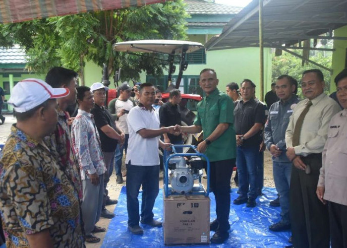 Dorong Produktivitas Sektor Pertaniam, Bupati Hurmin Serahkan Bantuan Alsintan