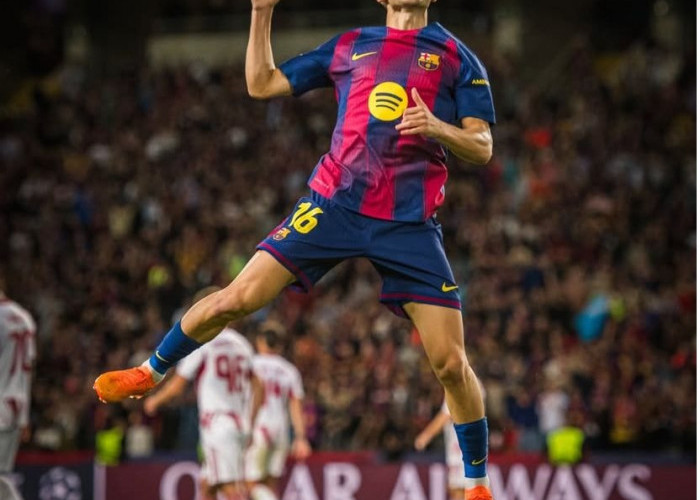  Barcelona Lumat Olympiacos 6-1, Fermin Lopez Cetak Hattrick