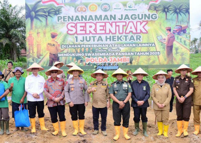 Polda Jambi Ikut Sukseskan Penanaman Jagung Serentak 1 Juta Hektar untuk Swasembada Pangan 2025