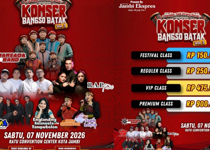 Lima Daftar Artis yang Siap Guncang Panggung Konser Bangso Batak Vol 3 di RCC Jambi 