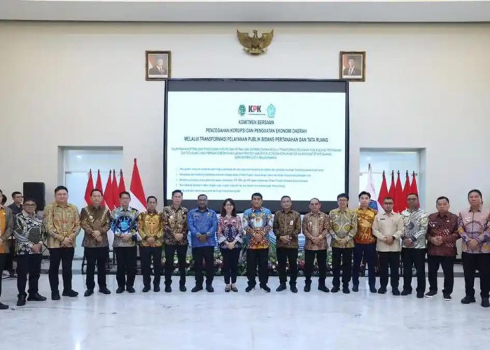 Di Hadapan Gubernur Sulut YSK, Wabup Minut Kevin Lotulung Teken Komitmen dengan KPK dan ATR/BPN