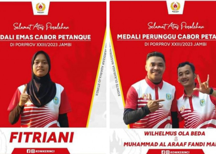 Fitriani Atlet Kerinci Raih Emas Pertama Cabor Petanque Porprov Jambi