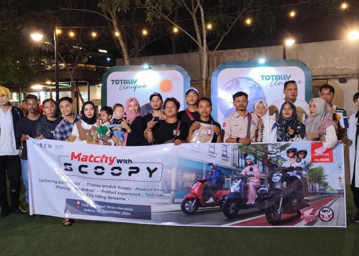 Matchy With Scoopy, Momen Seru Komunitas Honda Jambi di Launching New Honda Scoopy