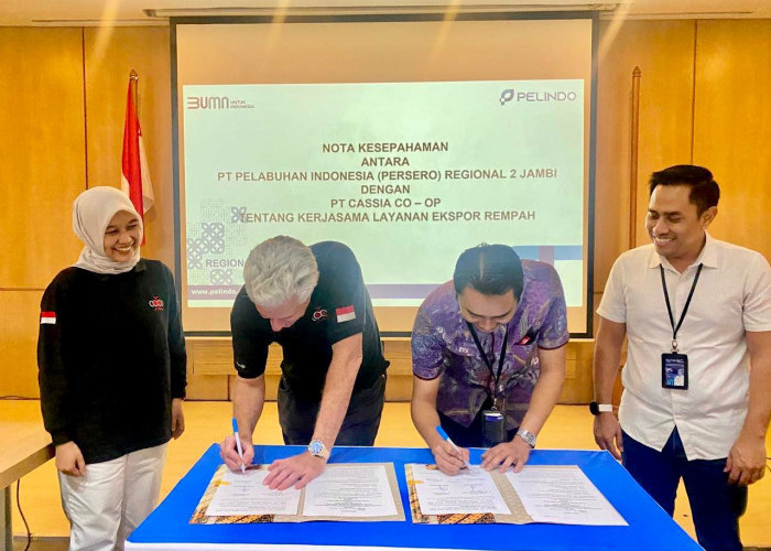 Pelindo Jambi dan Cassia Co-Op inisiasi Kerja Sama Dorong Ekspor Kayu Manis Kerinci