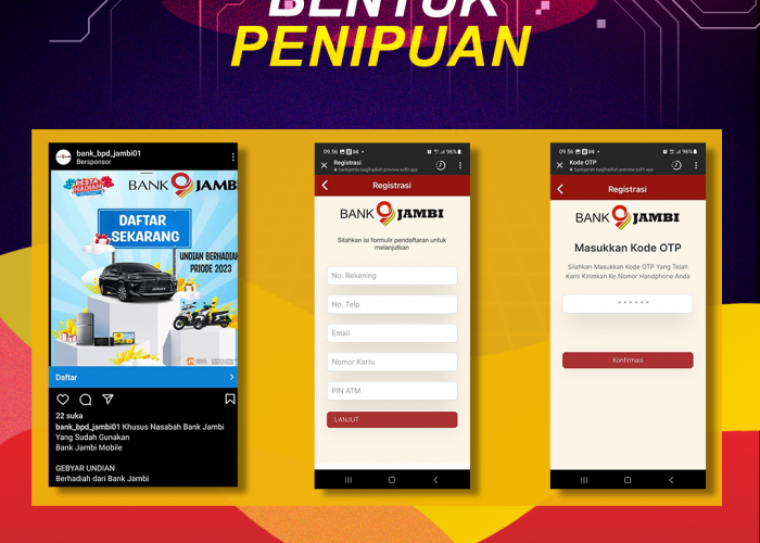 Waspada, Penipuan Mengatasnamakan Bank Jambi