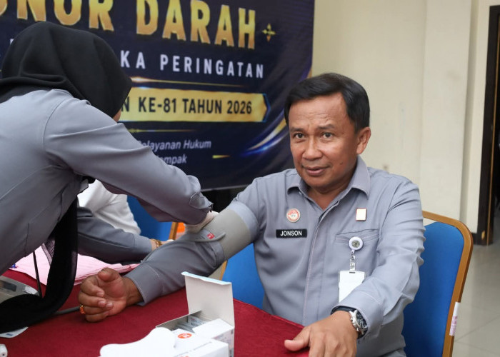 Setetes Darah, Sejuta Manfaat, Kanwil Kemenkum Jambi Gelar Donor Darah Peringati Hari Pengayoman ke 81