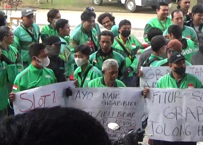 Ratusan Pengemudi Grab Kota Jambi Demo di Depan Kantor Gubernur Jambi, Ini Tuntutan dan Tanggapan Pemprov