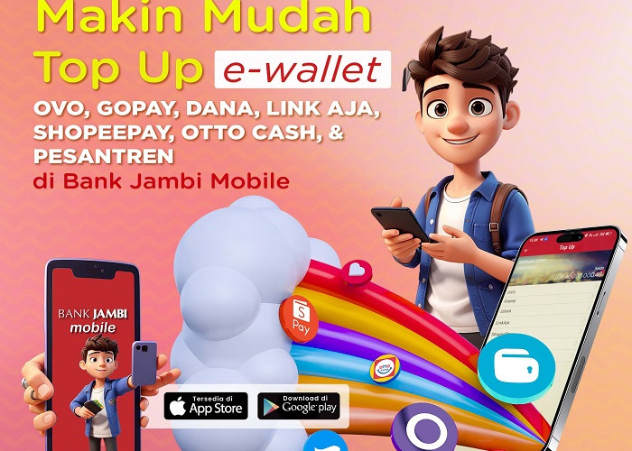 Makin Mudah Top Up e-Wallet di Bank Jambi