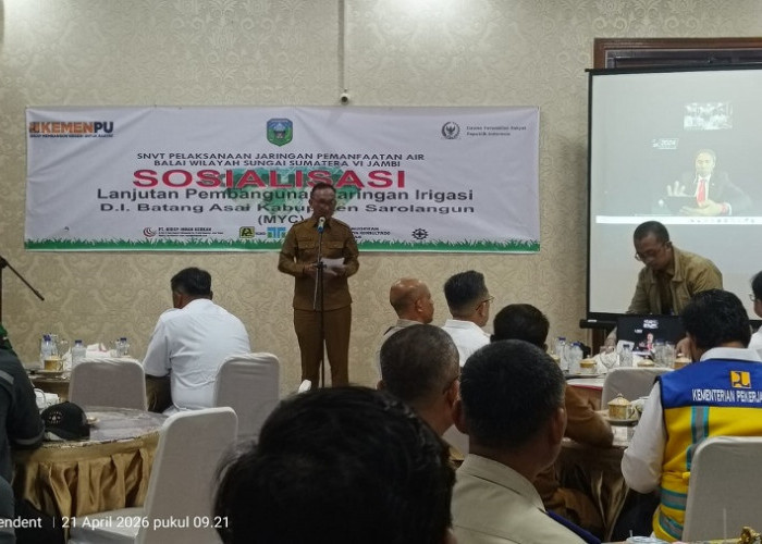 Bupati Hurmin Sosialisasikan Lanjutan Pembangunan Irigasi DI Batangasai
