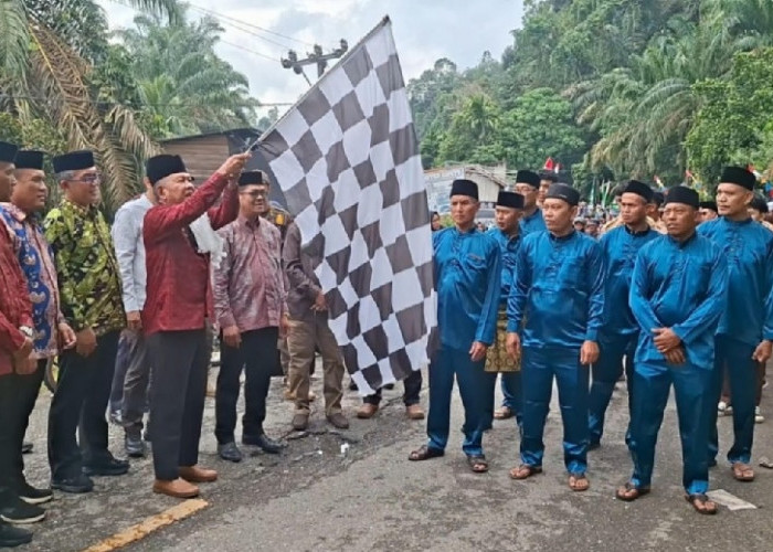 Pawai Ta’aruf MTQH ke-52 Merangin Berlangsung Semarak, Dilepas Langsung oleh Wabup A. Khafidh