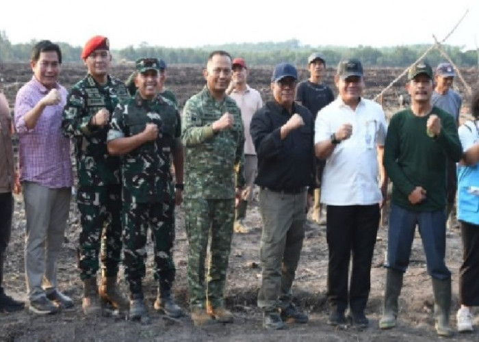 Kebut Cetak Sawah 7.000 Hektare di OKI, Kementan dan TNI Percepat Produksi Pangan