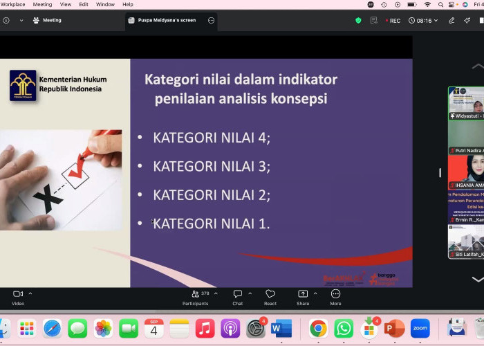 Dorong Legislasi Daerah Berkualitas, Kanwil Kemenkum Jambi Ikuti Pendalaman Materi Perancang
