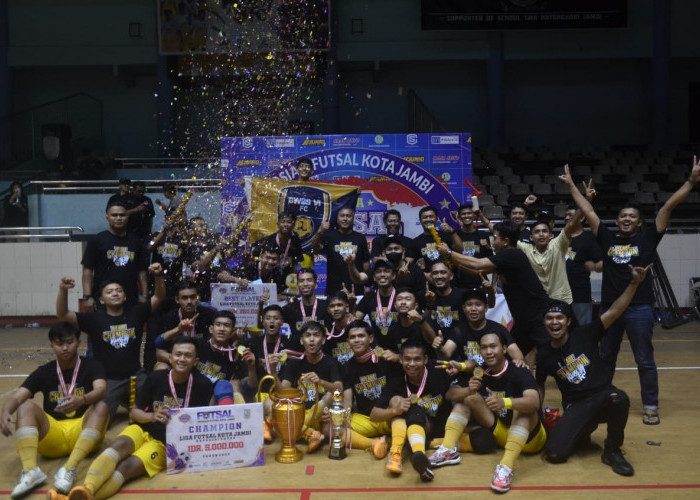 Tim Futsal BWSS VI FC Menjadi Kampiun Pada Liga Futsal Kota Jambi 2022