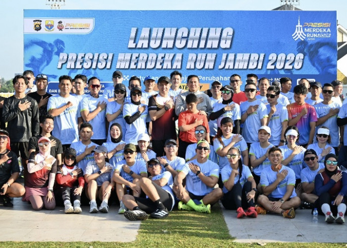 Polda Jambi Launching Presisi Merdeka Run Jambi 2026, Wujudkan Semangat Satu Langkah Sejuta Perubahan