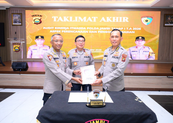 Polda Jambi Gelar Taklimat Akhir Audit Kinerja 2026, Perkuat Pengawasan dan Pelayanan Presisi