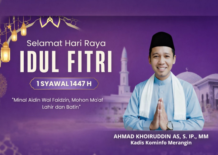 Kadis Kominfo Merangin, Ahmad Khoiruddin AS Mengucapkan Selamat Idul Fitri 1447 H