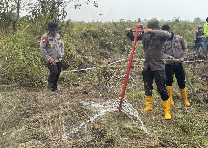 Gunakan Cairan X-FIRE, Polda Jambi Percepat Penanganan Karhutla di Taman Nasional Berbak