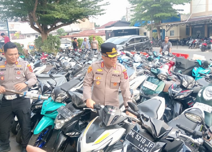 Tiga Kali Penertiban, Polresta Jambi Amankan 150 Motor