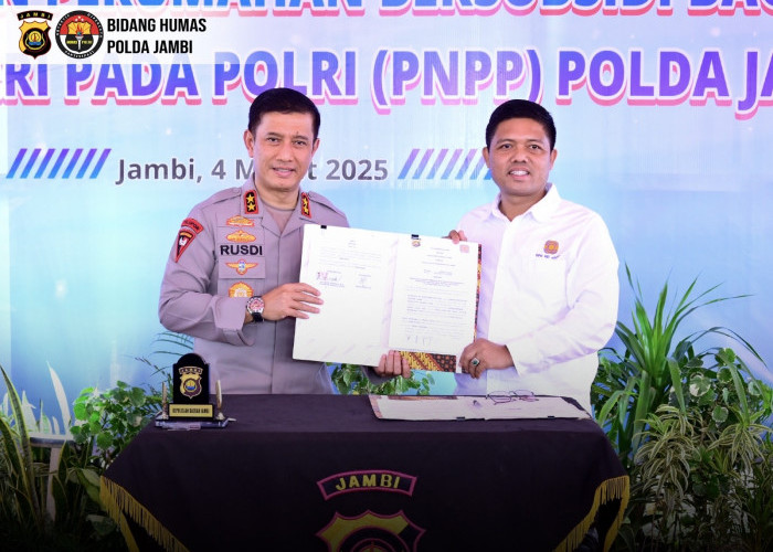 DPD REI Jambi MoU untuk Pemenuhan Rumah Bersubsidi Bagi Pegawai Negeri Pada Polisi