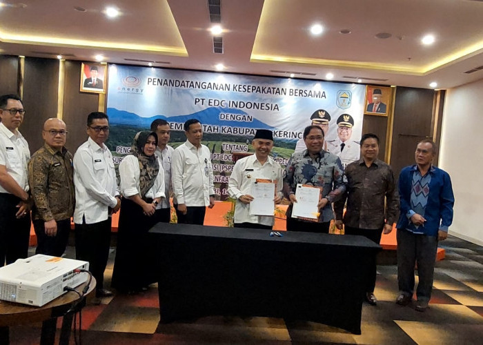 Pemkab Kerinci Tandatangani Kesepakatan Bersama PT EDC Indonesia 