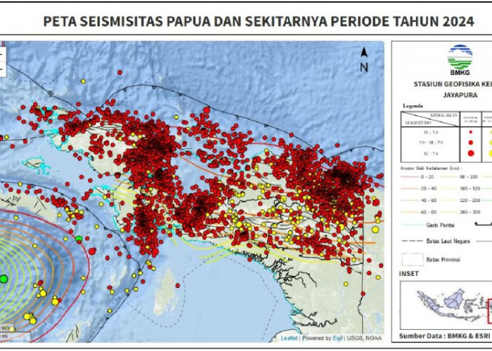 BMKG: Selama tahun 2024 di Tanah Papua terjadi 4.512 gempa bumi