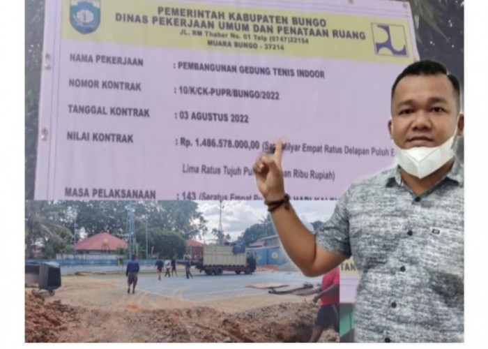 Soal Proyek Lapangan Tenis Indoor Senilai Rp 1,4 M, Dinas PUPR : Itu Usulan PELTI Bungo