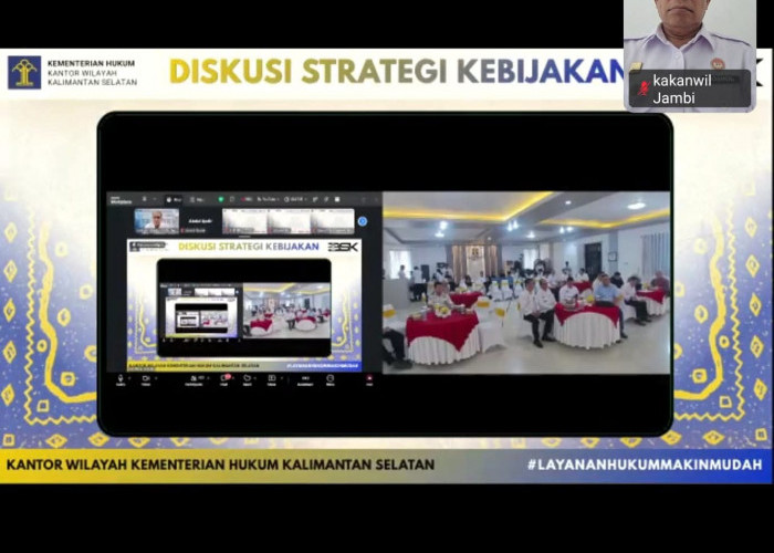 Evaluasi Tata Kelola Majelis Pengawas Notaris, Kanwil Kemenkum Jambi Ikuti Forum DSK Kemenkum Kalsel 2026